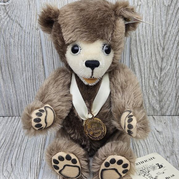 Vtg Steiff 1996 Mohair Clifford Berryman Bear Celebration Teddy Roosevelt 1741 - Picture 2 of 16